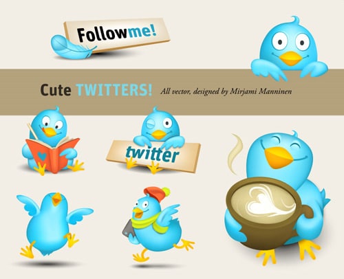 500x406 Freebies Twitter Icons For Your Blog