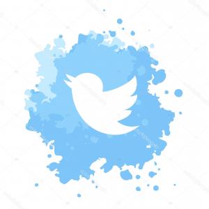 300x300 Stock Illustration Icon Twitter Logo Vector Watercolor Handandbeak