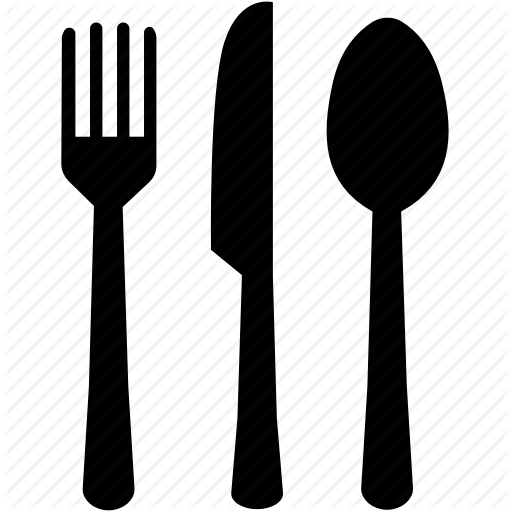 512x512 Cutlery, Fork, Knife, Meal, Restaurants, Spoon, Utensils Icon