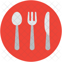 256x256 Cutlery Icon Of Flat Style