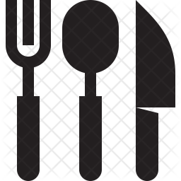 256x256 Cutlery Icon Of Glyph Style