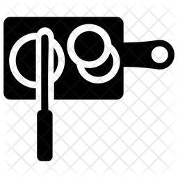 256x256 Cutting Board Icon Of Glyph Style