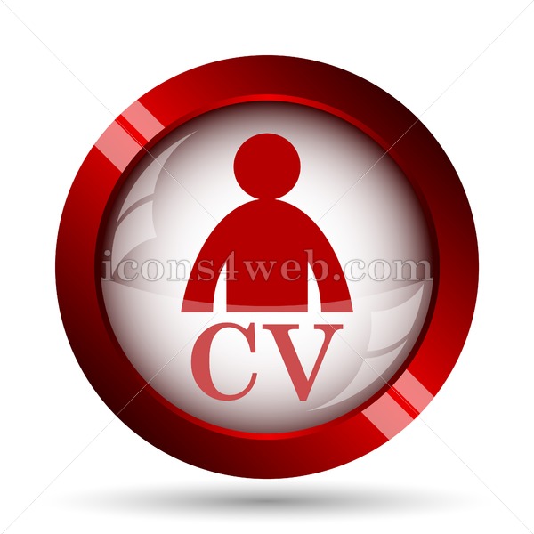 600x600 Cv Website Icon High Quality Web Button