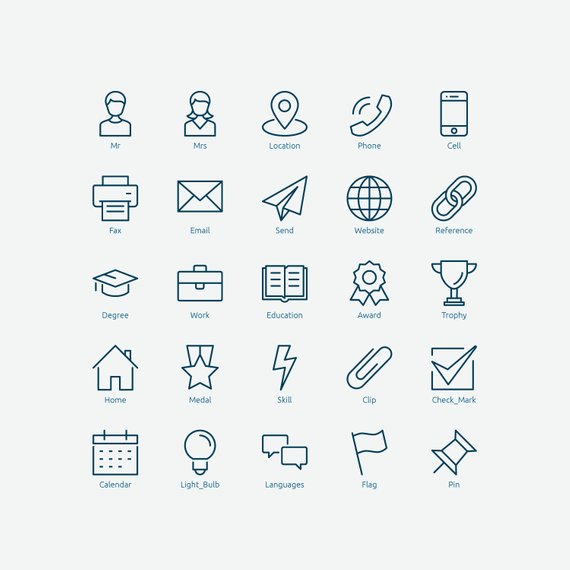 570x570 Resume Icons In Vector And Png Products Resume Icons, Resume