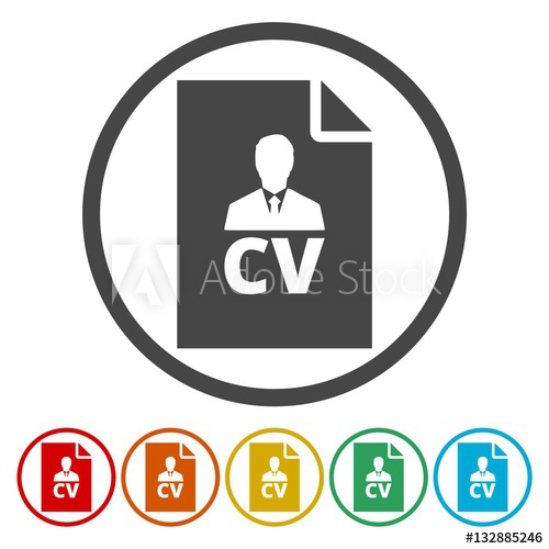 500x500 Cv Icon, Cv Resume Icon