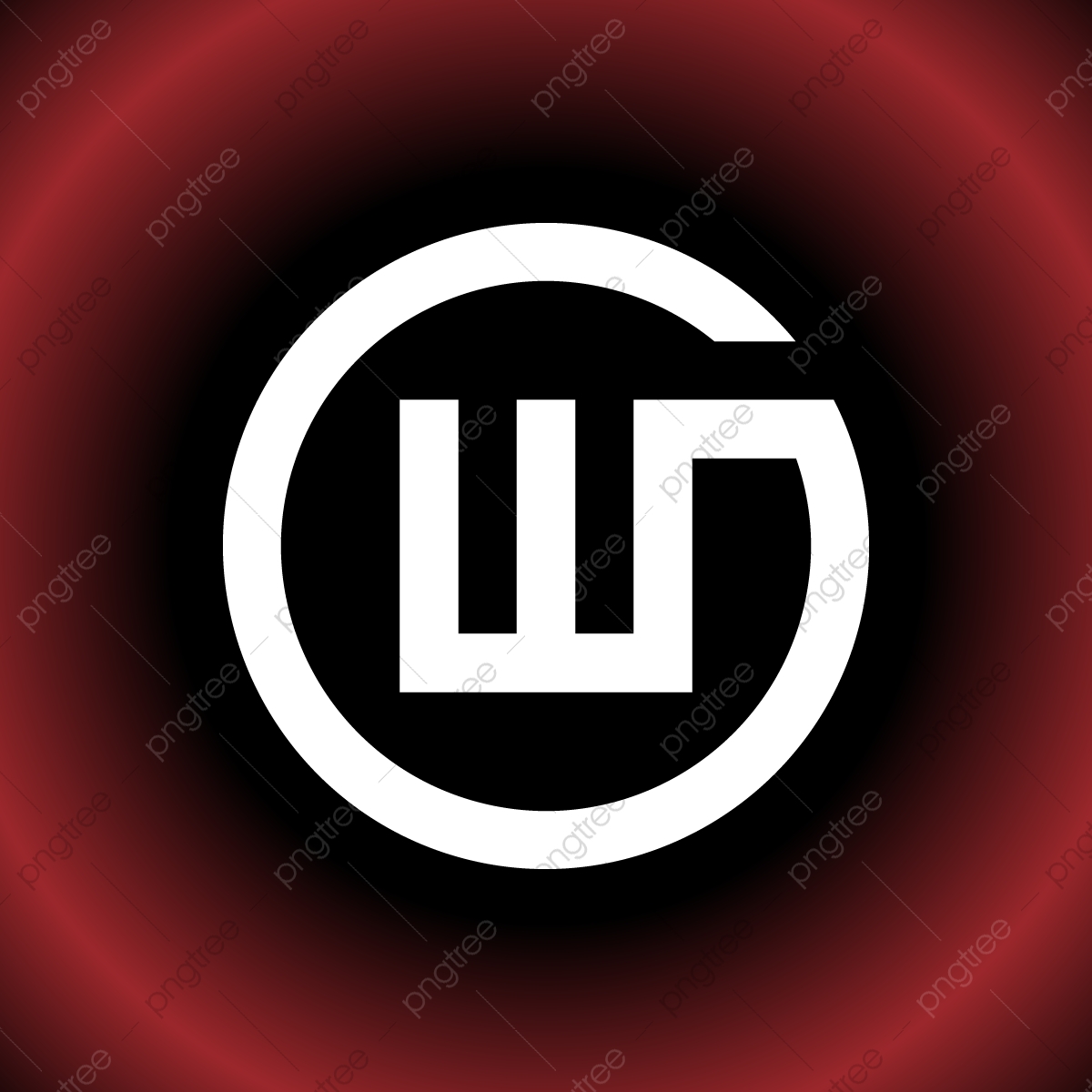 1200x1200 Circular Letter W Gw Ow Cw Vector Logo Design, Icon, Arrow, Sign