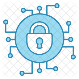Cyber Security Icon Of Colored Outline Style 256x256 Cyber Security Icon Of Colored Outline Style