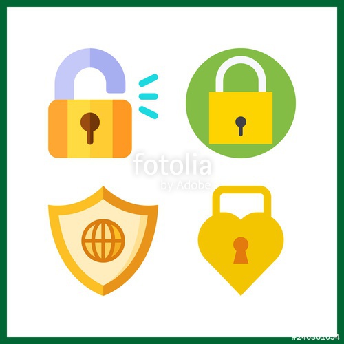 Cyber Icon Vector Illustration Cyber Set Shield And Padlock 500x500 Cyber Icon Vector Illustration Cyber Set Shield And Padlock