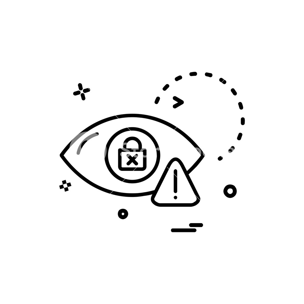 1000x1000 Cyber Security Icon Design Vector Royalty Free Stock Image