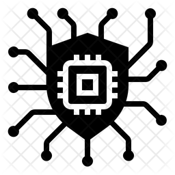 256x256 Cyber Security Icon Of Glyph Style