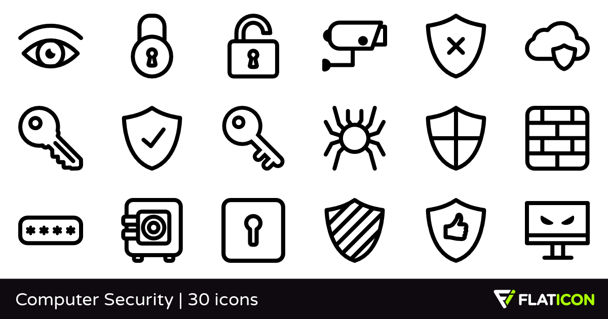 1200x630 Computer Security Premium Icons