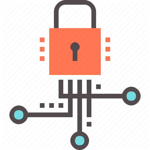 512x512 Cyber, Lock, Network, Security Icon