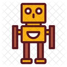 256x256 Cyborg Icon Of Colored Outline Style