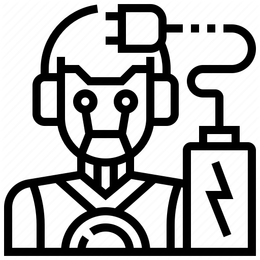 512x512 Android, Battery, Charger, Cyborg, Robot Icon