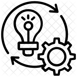 256x256 Creative Cycle Icon Of Line Style