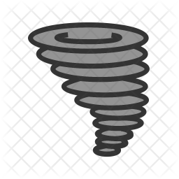 256x256 Cyclone Icon Of Colored Outline Style