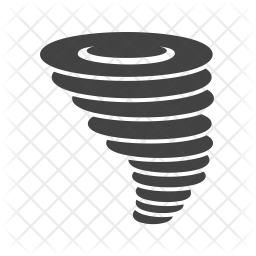 256x256 Cyclone Icon Of Glyph Style