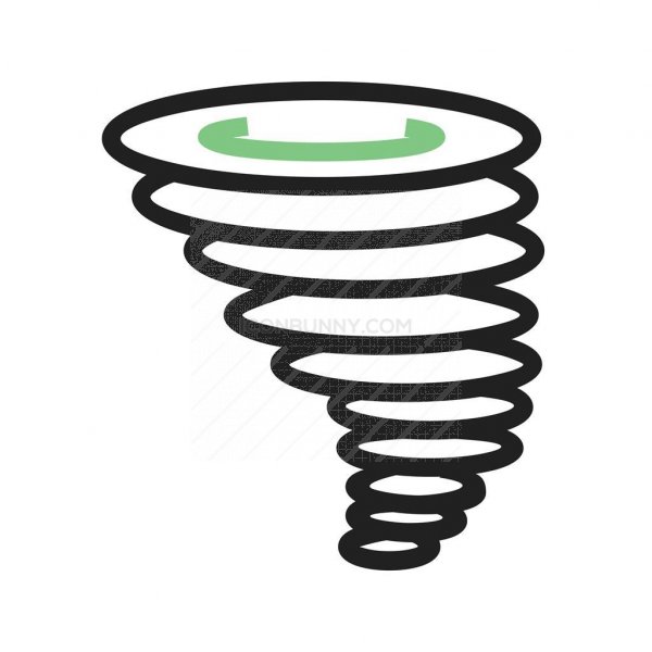 600x600 Cyclone Line Green Black Icon