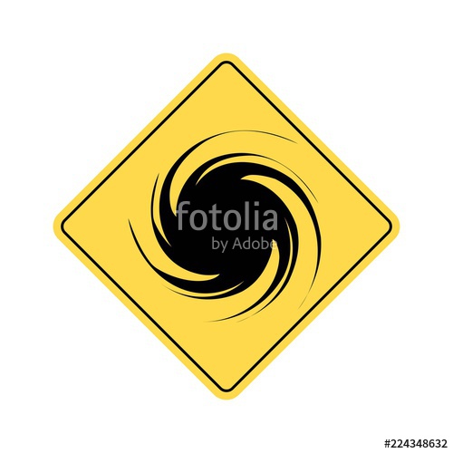 500x500 Hurricane Cyclone Icon Hurricane Florence Warning Stock Image