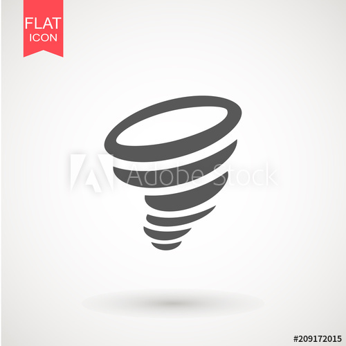 500x500 Tornado Icon Tornado Storm Icon Isolated On White Background