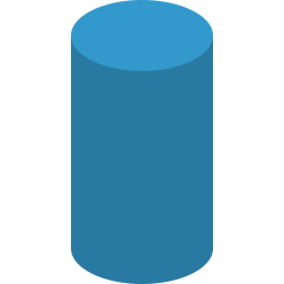 256x256 Cylinder Icon Of Flat Style