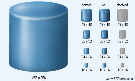 464x280 Cylinder Icon Science Icon Set