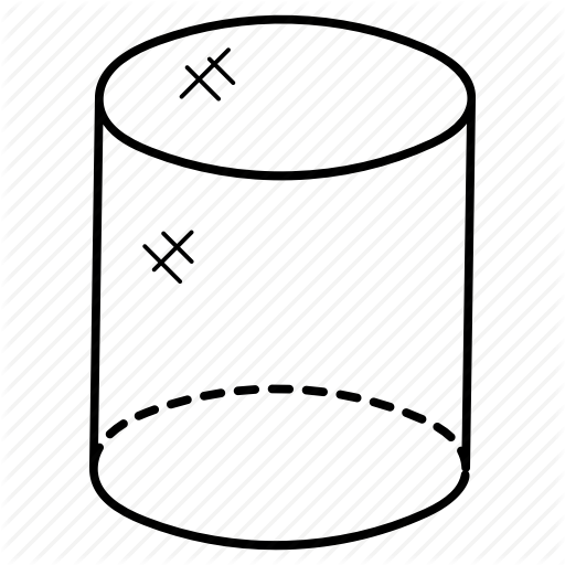 512x512 Cylinder Shape, Geometric Shape, Hollow Cylinder, Right Circular