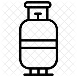 256x256 Gas Cylinder Icon Of Line Style