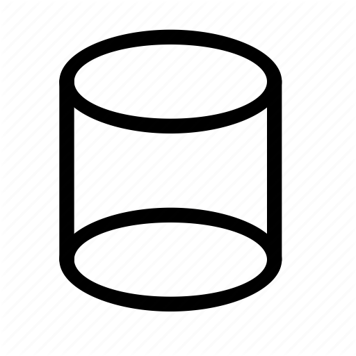 512x512 Cylinder, Geometry, Mathematics, Pipe, Shape, Tube, Volume Icon