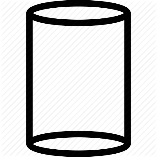 512x512 Cylinder, Grid, Shape, Tank Icon