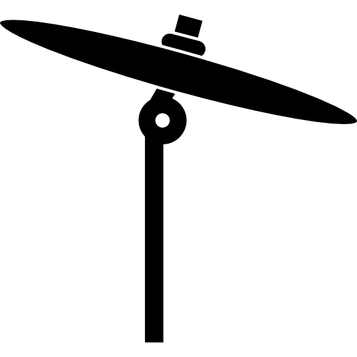 512x512 Cymbal Thin Musical Instrument Side View Icons Free Download