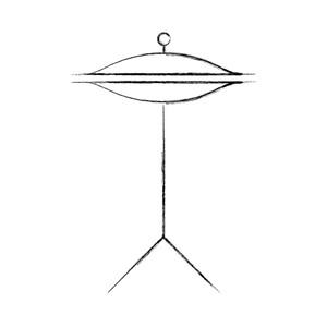 300x300 Blue Cymbal Royalty Free Vectors