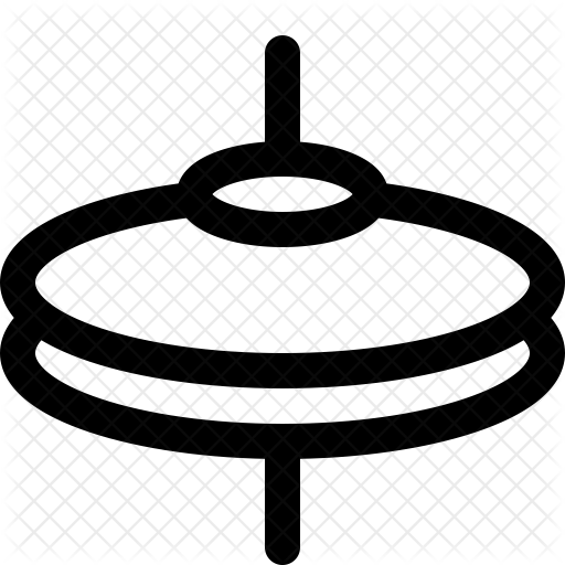 512x512 Cymbal Icon Of Line Style