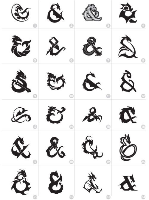 500x667 Ampersand Geekery And Such In Dragon Tattoo Designs, Logo