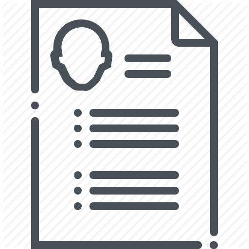 512x512 Background, Curriculum, Employee, Paper, Profile, Resume, Worker Icon