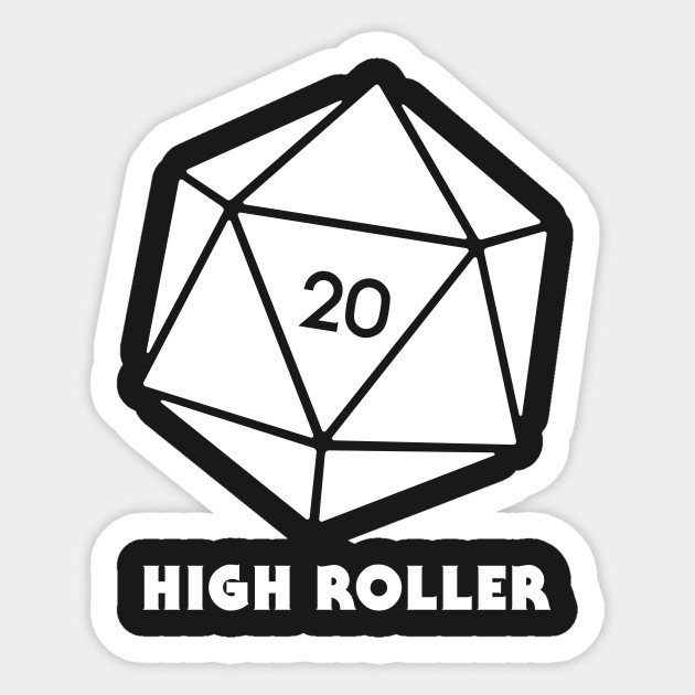 630x630 High Roller Funny Roleplaying Game Icon