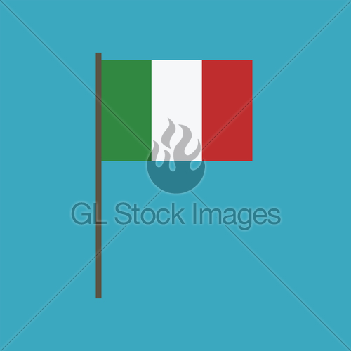 Italy Flag Icon In Flat Design Gl Stock Images 500x500 Italy Flag Icon In Flat Design Gl Stock Images