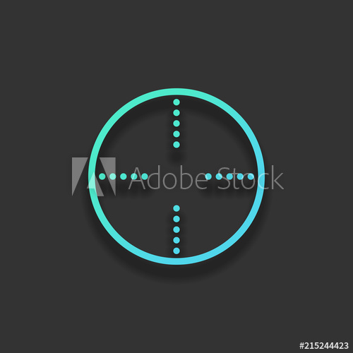 Simple Target Icon Colorful Logo Concept With Soft Shadow On Da 500x500 Simple Target Icon Colorful Logo Concept With Soft Shadow On Da
