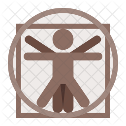 256x256 Da Vinci Icon Of Flat Style