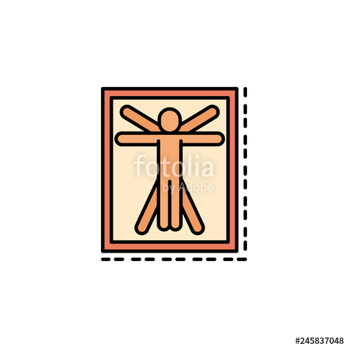 500x500 Leonardo Da Vinci, Famous, Man Icon Element Of History Color Icon