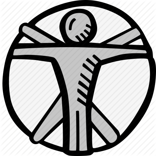 512x512 Antropology, Da Vinci Man, Man Icon