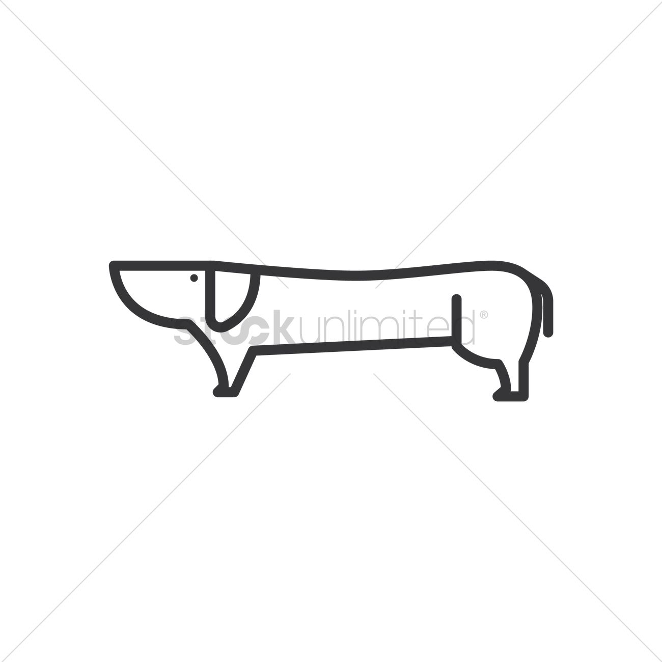 Dachshund Icon Vector Image 1300x1300 Dachshund Icon Vector Image
