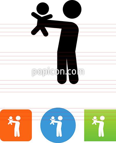 400x493 Dad Holding Baby Icon