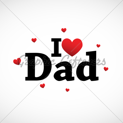 500x500 I Love Dad Icon Gl Stock Images
