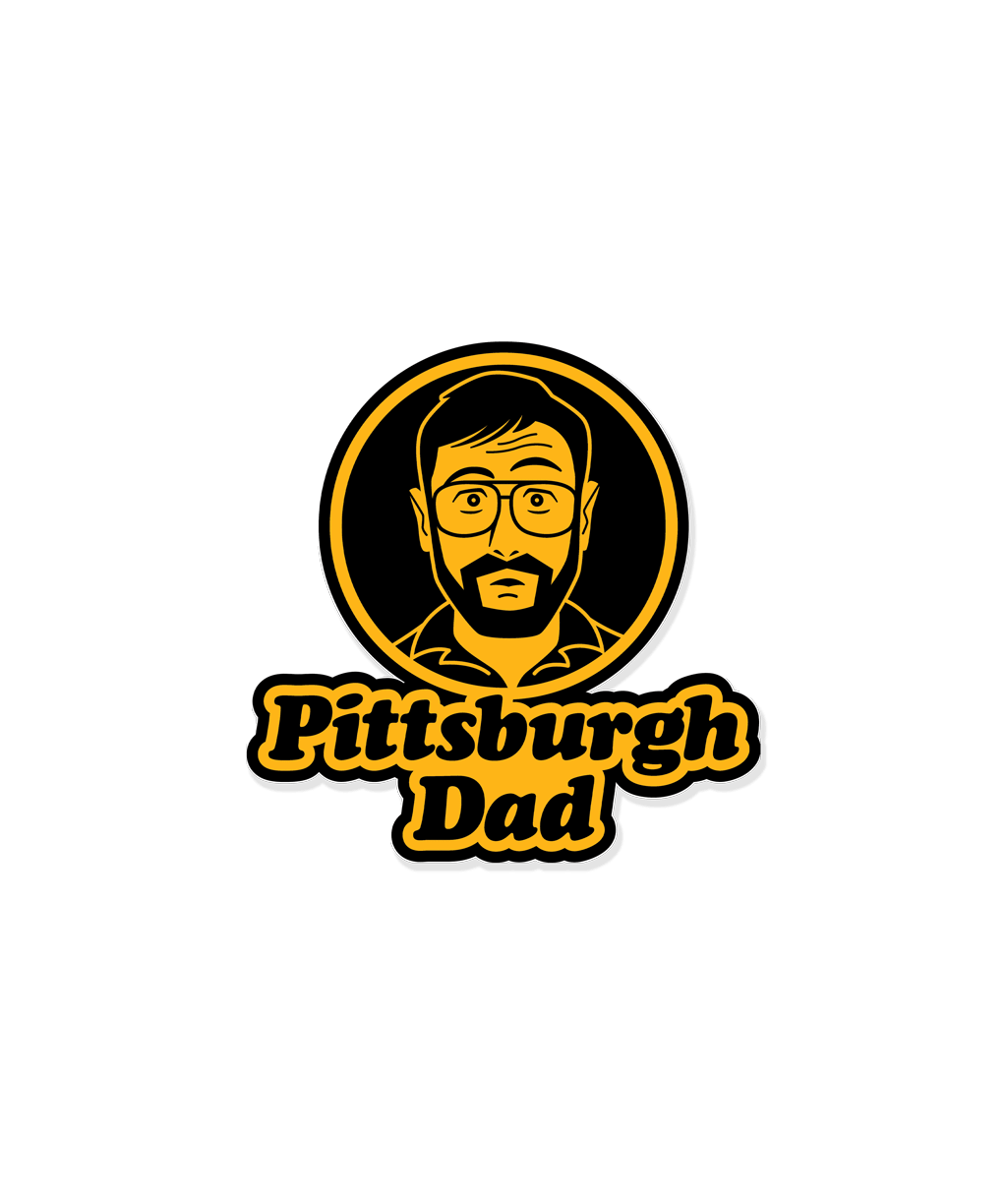 1024x1224 Pittsburgh Dad Icon Sticker Steel City Brand Pittsburgh Dad