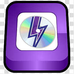 256x256 Wannabed Dock Icon Age, Daemon Tools, Gray And Purple Compact Disc