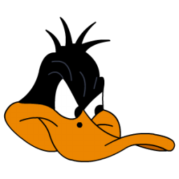 256x256 Daffy Duck Angry Icon Looney Tunes Iconset Sykonist
