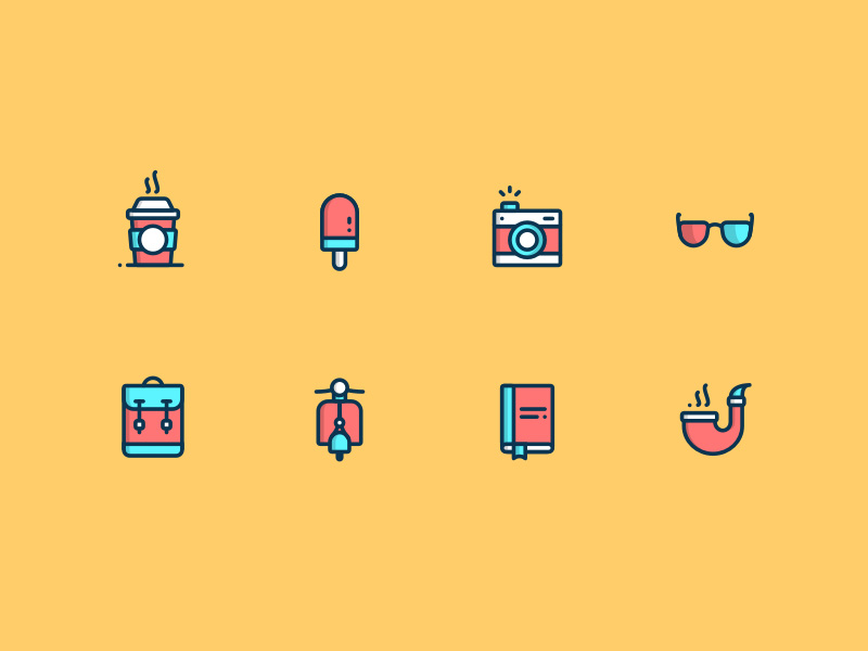 800x600 Daily Icon Set Sketch Freebie