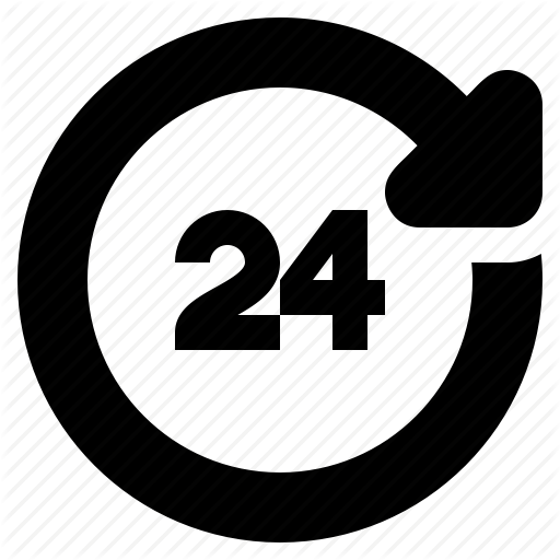 512x512 Hours, Arrow, Customer Support, Daily, Day, Service, Time Icon