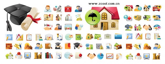 626x243 Daily Life Icon Vectors Collection